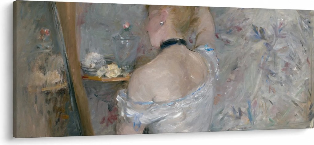 Kép - Berthe Morisot, Woman at Her Toilette, reprodukciók (120x50 cm)