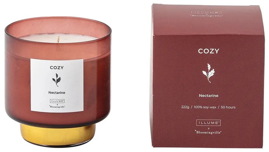 Illatos gyertya égési idő 50 ó Cozy Nectarine – ILLUME x Bloomingville