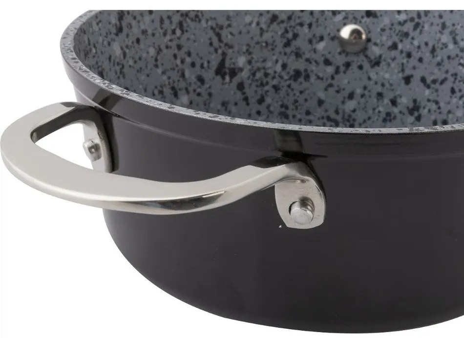 Lamart LT1254 serpenyő fedéllel Granit, átmérő 24cm