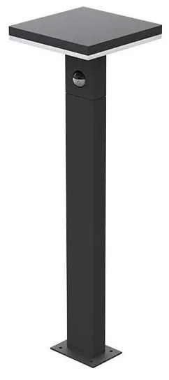 LED Kültéri lámpa érzékelővel BARI LED/10W/230V 4000K 60 cm IP54 antracit