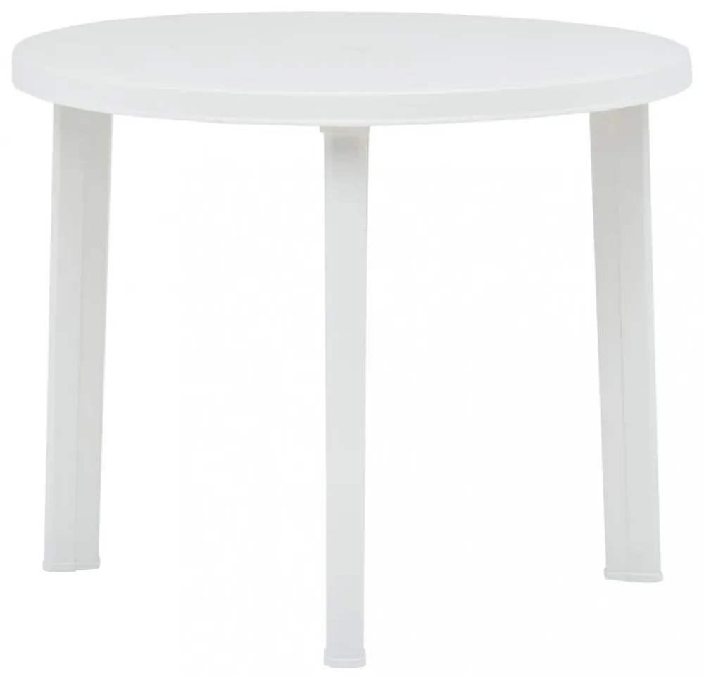 fehér műanyag kerti asztal 89 cm