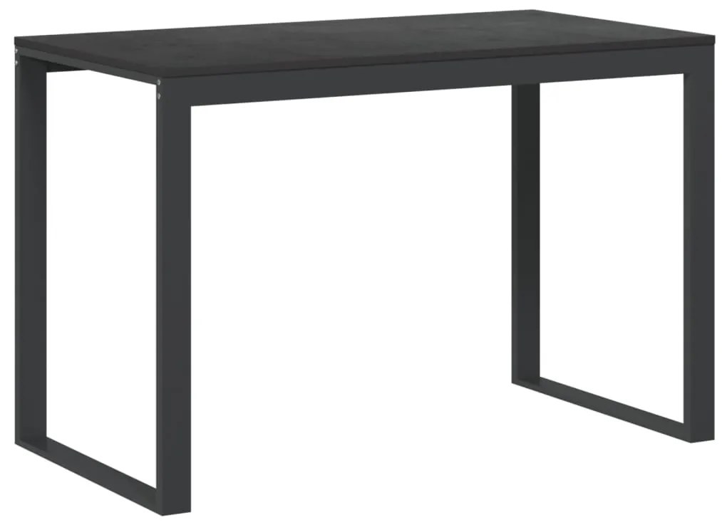 fekete forgácslap számítógépasztal 110 x 60 x 73 cm