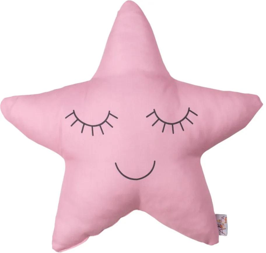 Pillow Toy Star rózsaszín pamut keverék gyerekpárna, 35 x 35 cm - Mike & Co. NEW YORK