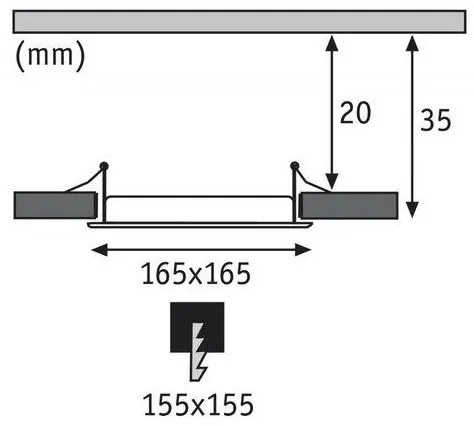 Paulmann 92077 - LED/12W IP44 Fürdőszobai beépíthető lámpa QUAL 230V 4000K