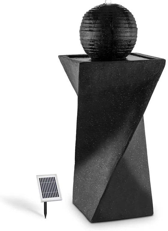 Blumfeldt DURAMAXX Schönbrunn napelemes gömb alakú szökőkút, 200l/h, LED, bazalt