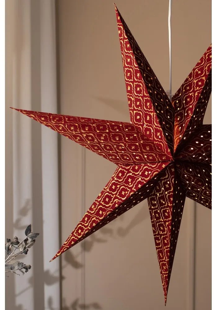 Borvörös függő karácsonyi fénydekoráció Baroque – Markslöjd