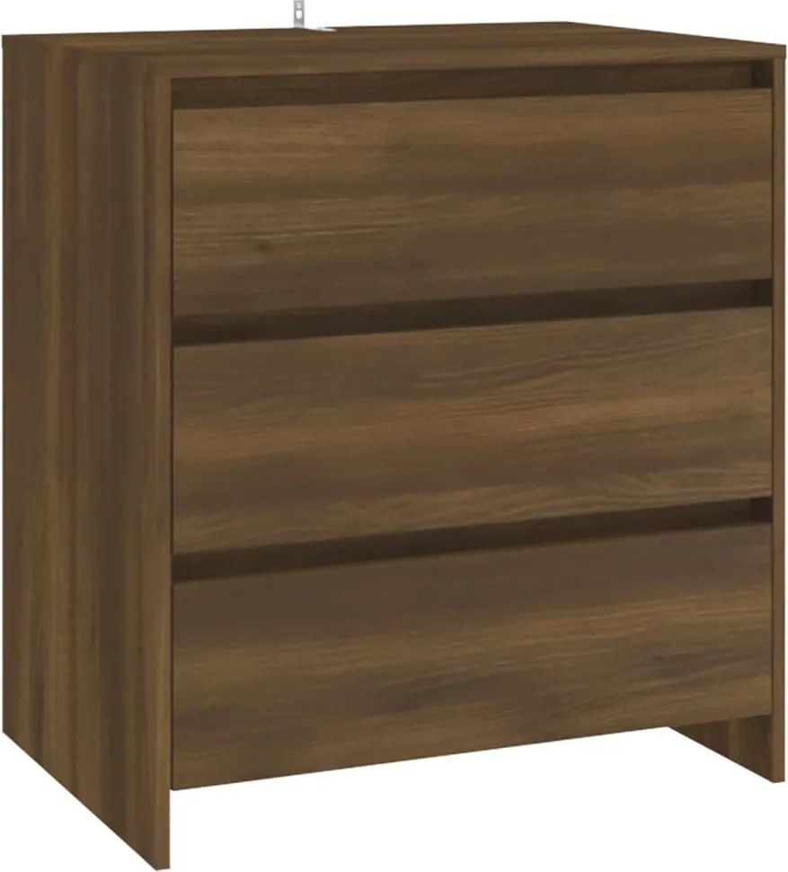 vidaXL barna tölgyszínű szerelt fa tálalószekrény 70x41x75 cm