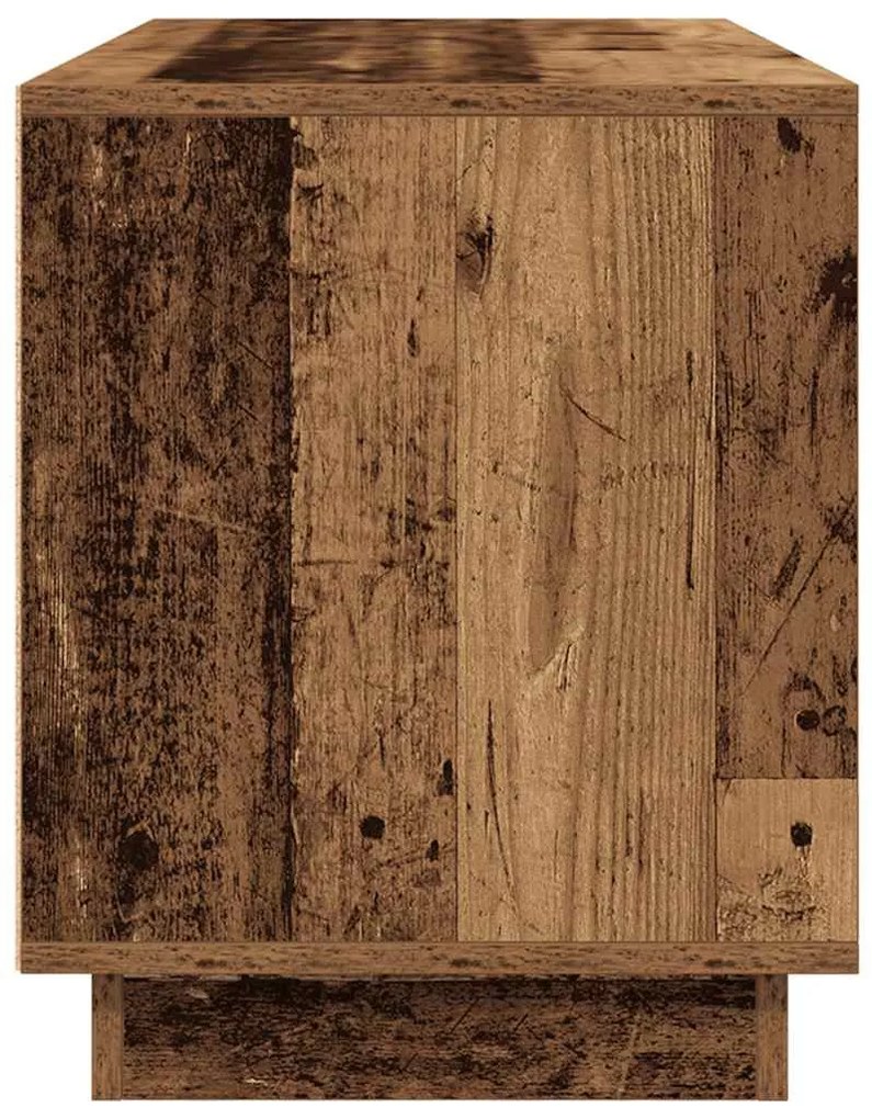 antik fa színű TV-szekrény LED-lámpákkal 100x41x50 cm