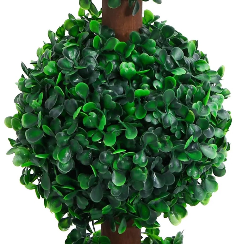 zöld gömbalakú cserepes műpuszpáng 90 cm