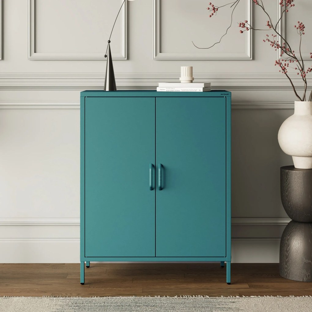 Szafka z półkami VITO, 800 x 1015 x 400 mm, Modern: morska