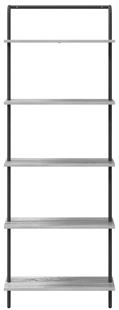 Könyvespolc Szürke sonoma 60 x 24 x 168 cm Faanyag