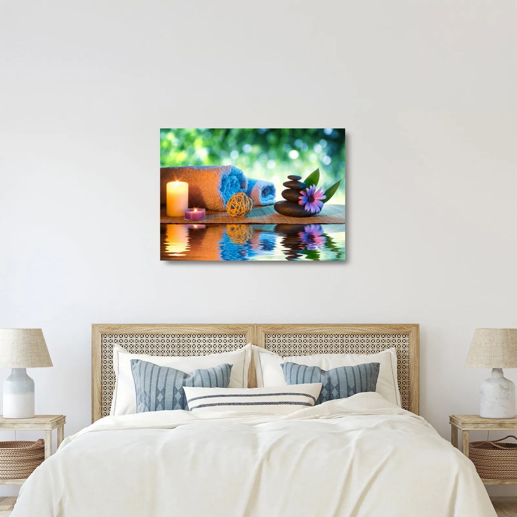 Üveg kép - Relaxáló masszázs festés (70x50 cm)