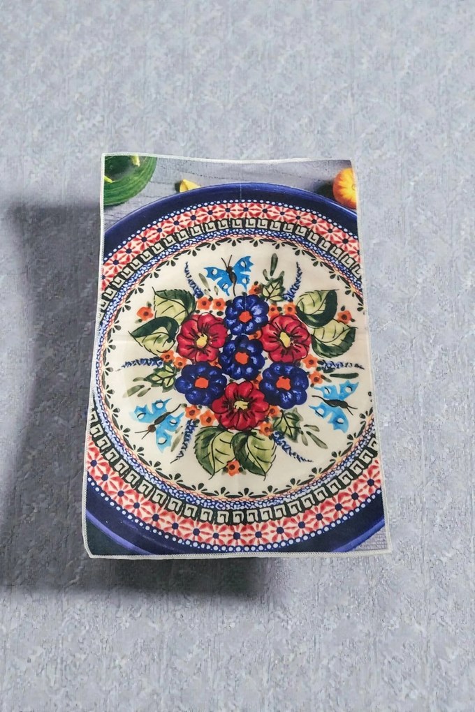 Törölköző 46*66cm konyhai mintás kerámia Boleszláv 149Art