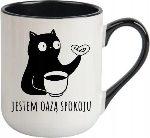 Bögre Fehér, Fekete Cofee Vicces Ajándék Én Vagyok A Nyugalom Oázisa