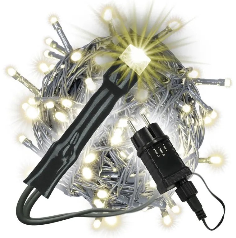 NEXOS Fényfüzér 200 LED Meleg fehér 18 m