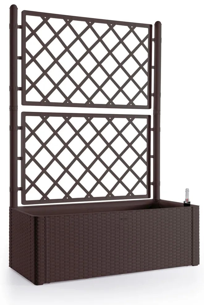 STEFANPLAST Önitató láda Natural Deluxe 90 l ráccsal/ráccsal, barna színben