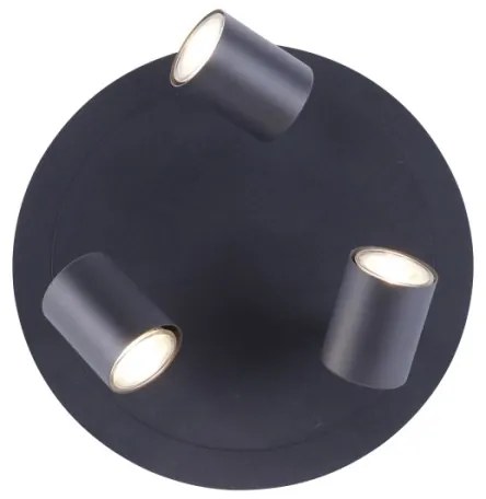 Leuchten Direkt 11943-13 - LED Spotlámpa TARIK 3xGU10/5W/230V antracit