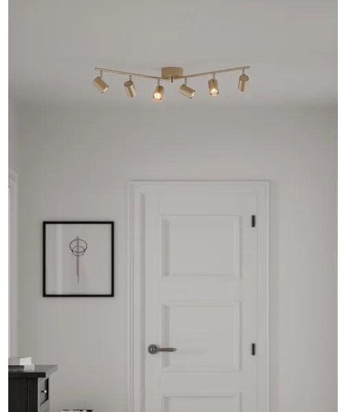 ByRydens 4202100-6501 - Spotlámpa CORRECT 6xGU10/7W/230V arany