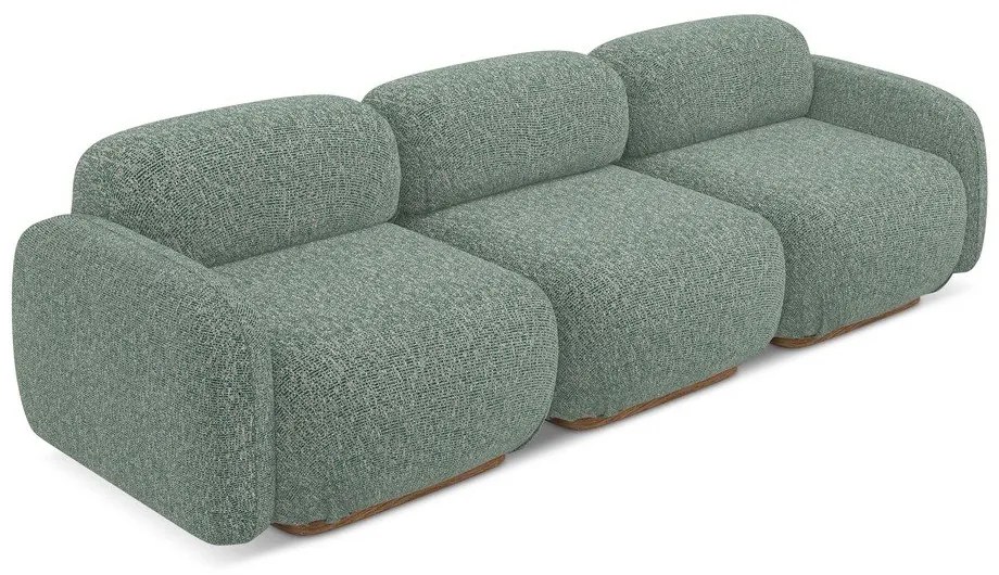 Világoszöld moduláris kanapé 270 cm Ailani – Makamii