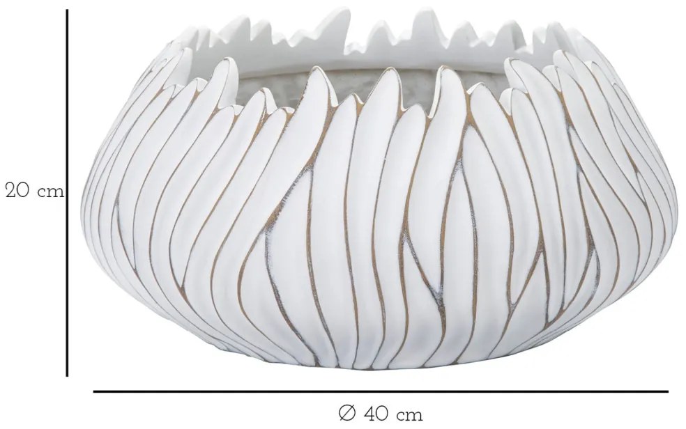 Gaspeau padlóváza polyresin honduras ø 40x20cm