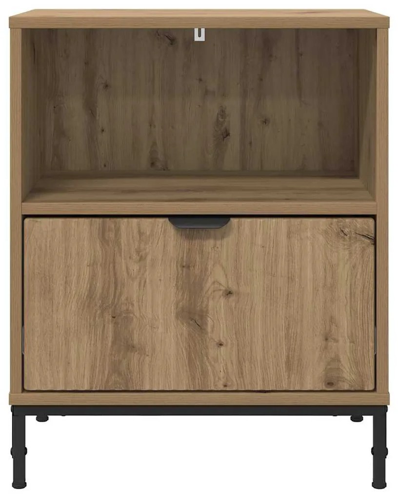 Éjjeliszekrények 2 pcs kézműves tölgy 49 x 36 x 61 cm Faanyag