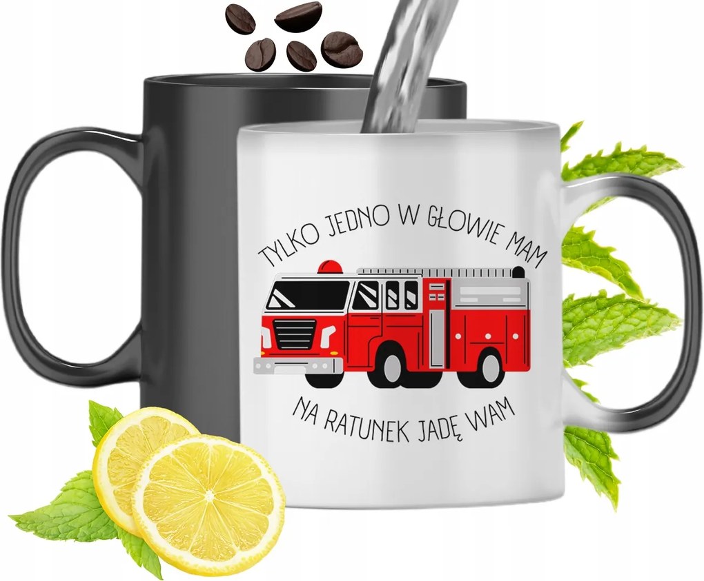 Mágikus Bögre Tűzoltóknak Színváltós Nyomtatott Fényképpel