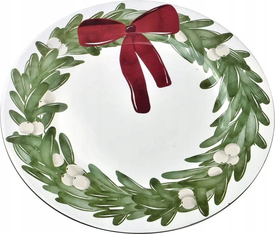 Blanche Festive Christmas dekorációs tányér 33