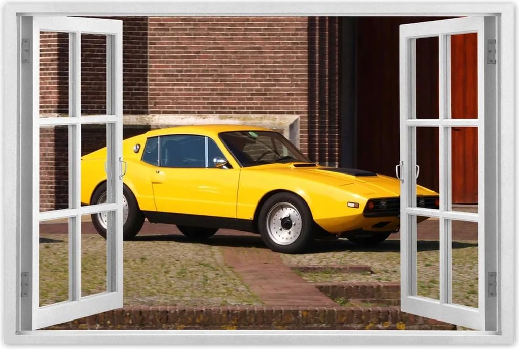 Poszterek 90x60 Sárga sportautó