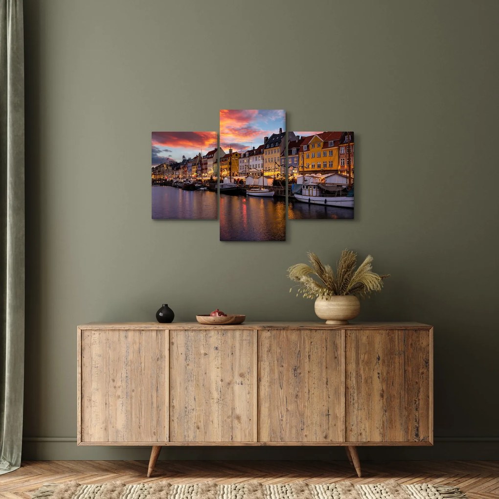 Kép - Nyhavn, Koppenhága (90x60 cm)
