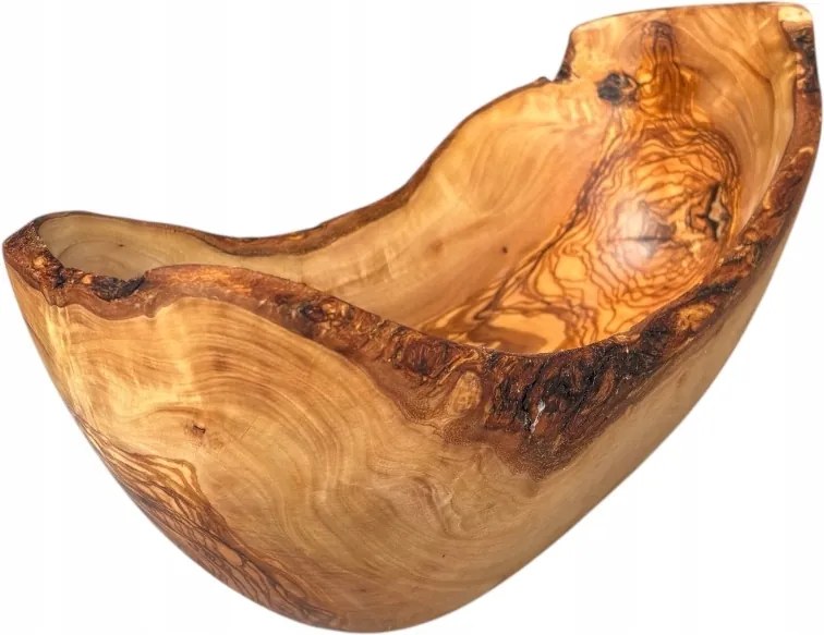 Nagy Ovális Tál Olajfából DMIOR35 Bárka Dió és Gyümölcs