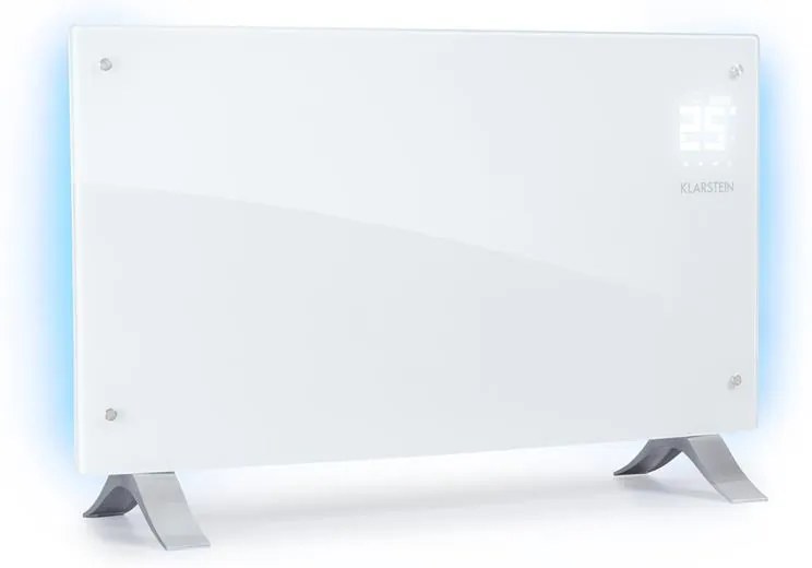 Klarstein Bornholm Curved Ambient, konvektor, 1000/2000 W, fehér