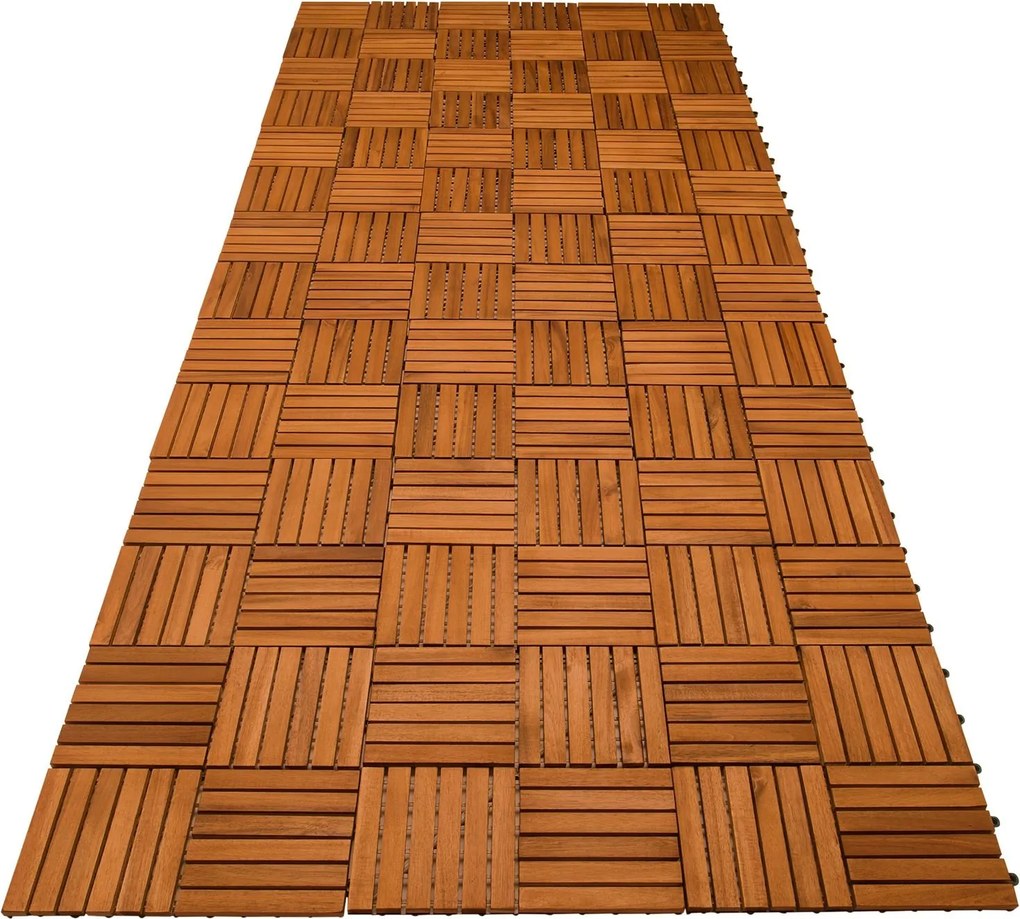 Deuba Fa padlólapok Quatro mozaik - készlet 11 db, 30x30 cm