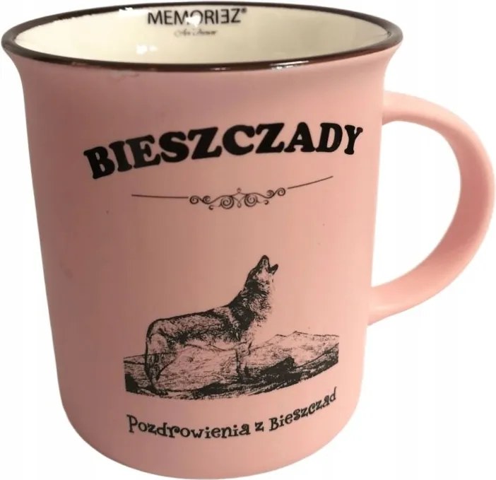 Bieszczady Kerámia Bögre 300 ml Rózsaszín