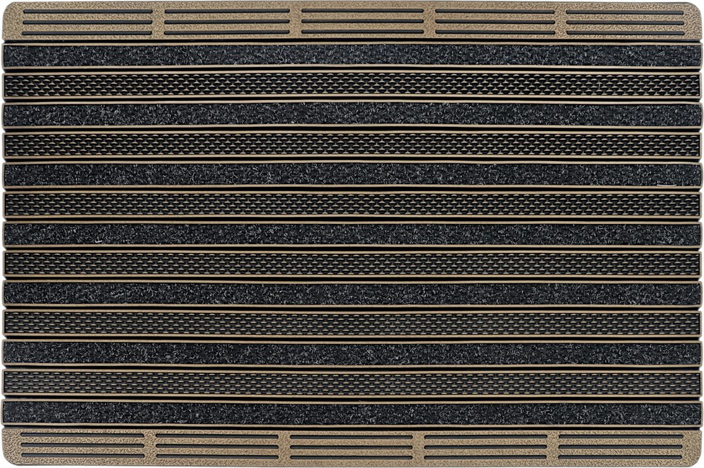 Lábtörlő Kültéri Ajtó Alá 60x90 Nagy Prémium Gumi Cipő Barna