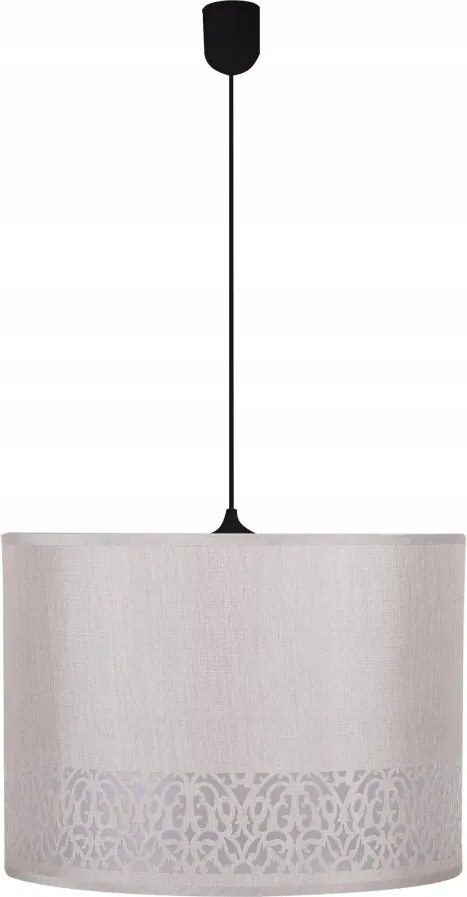 Arabesca függőlámpa fekete 33x33x24 1x60W E27 lámpabúra barna