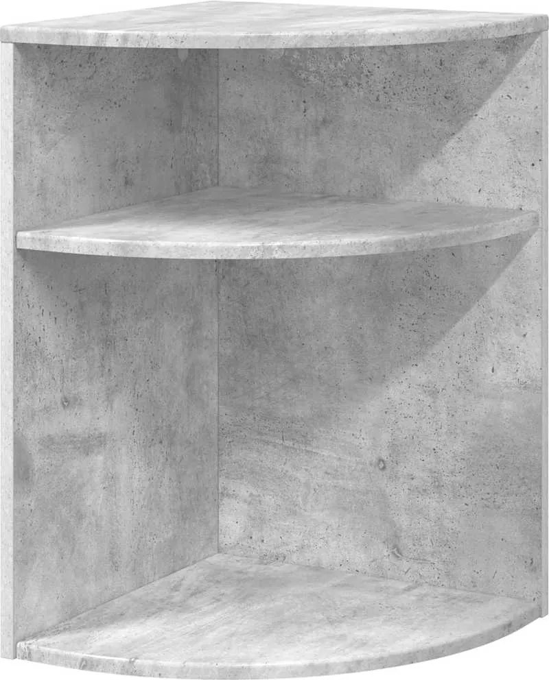 vidaXL Végasztal Beton Szürke 39,7 x 39,7 x 60 cm Faanyag