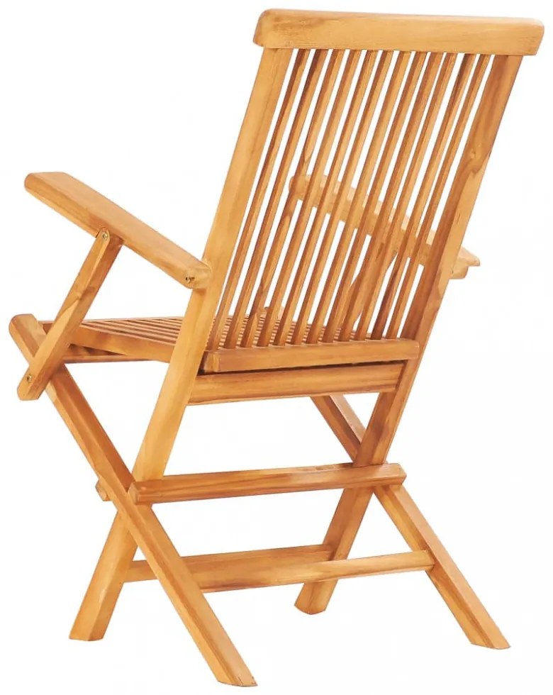 7 részes kültéri összecsukható tömör tíkfa étkezőgarnitúra