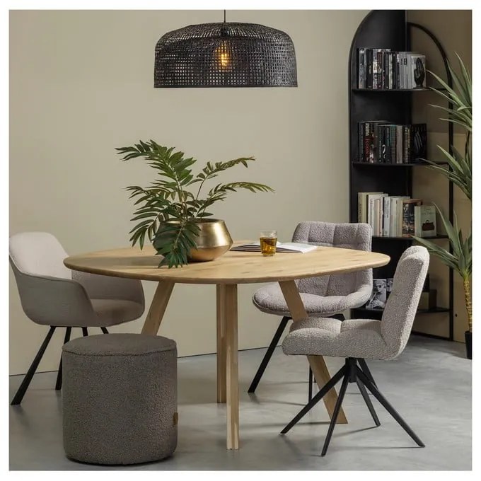 Tölgyfa étkezőasztal 130x130 cm Tablo – WOOOD