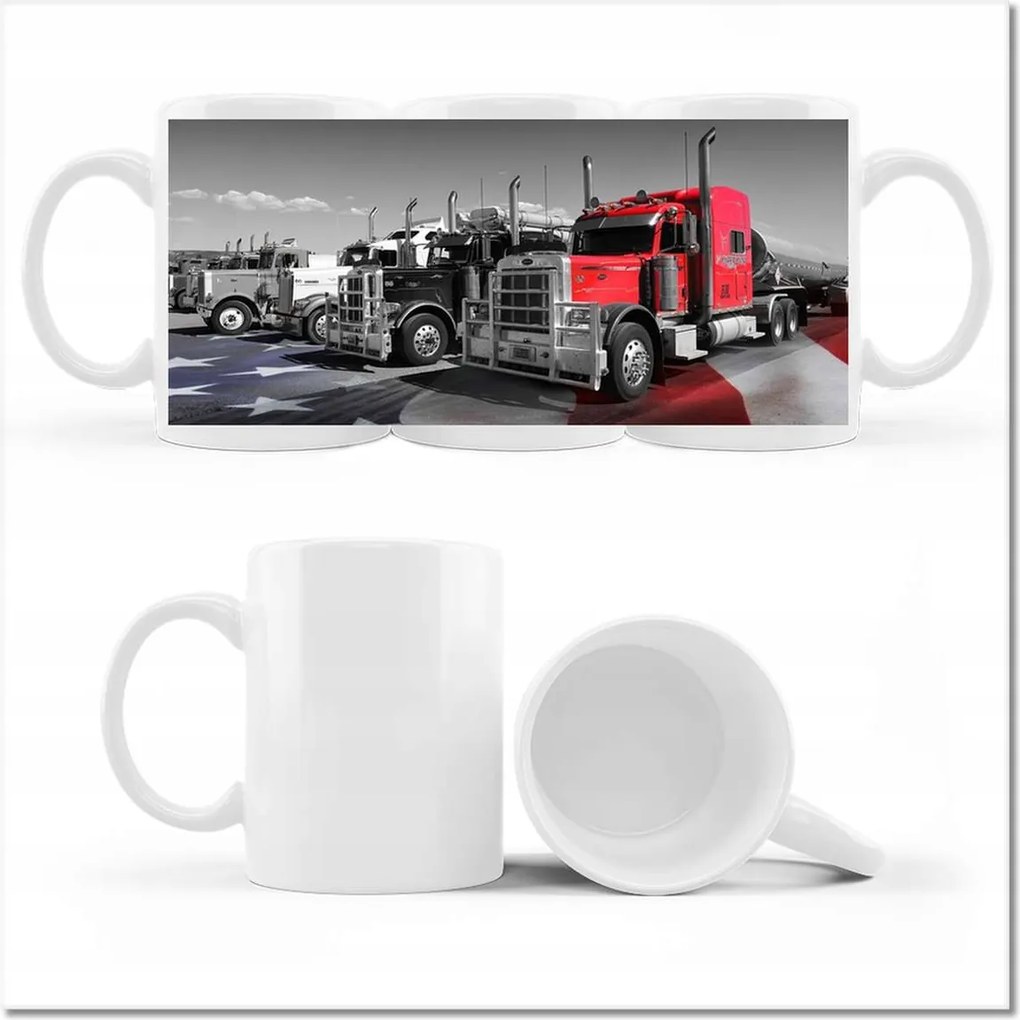 Nyomott mintás bögre Nyergesvontató