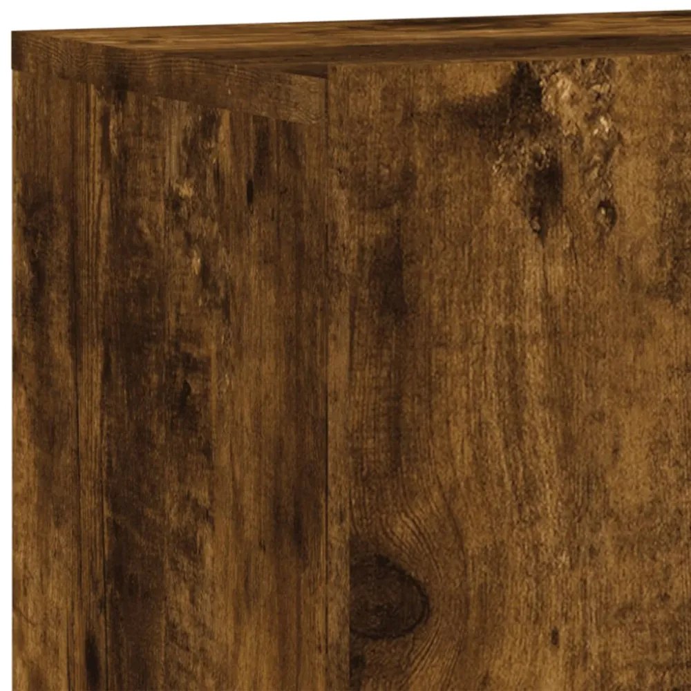 füstös tölgy színű falra szerelhető TV-szekrény 80x 30 x 41 cm