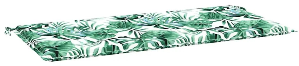 Kerti pad párna Virágos Zöld 100 x 50 x 4 cm Oxford szövet