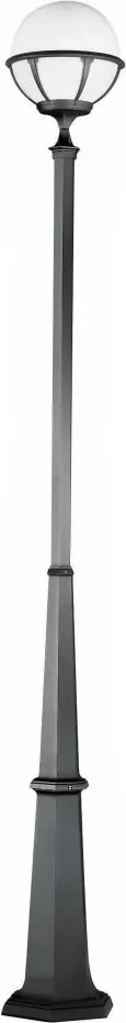 NOVOLUX 405D-G05X1A-04 ROUND Kandeláber Antracit, Fehér E27 IP44