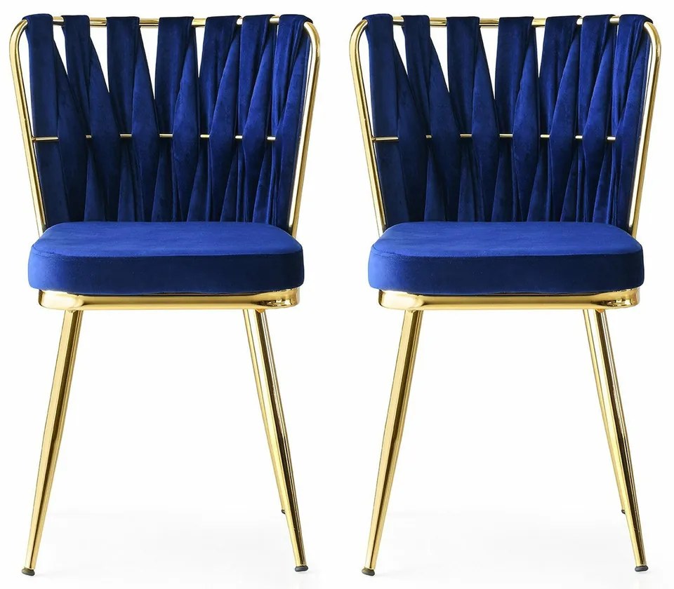 Kusakli Navy Blue étkezőszék szett, 2 db, 2 db