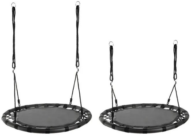 Gólyafészek hinta 100 cm fekete