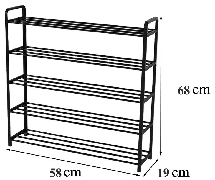 Cipőtartó LCT-02 fekete