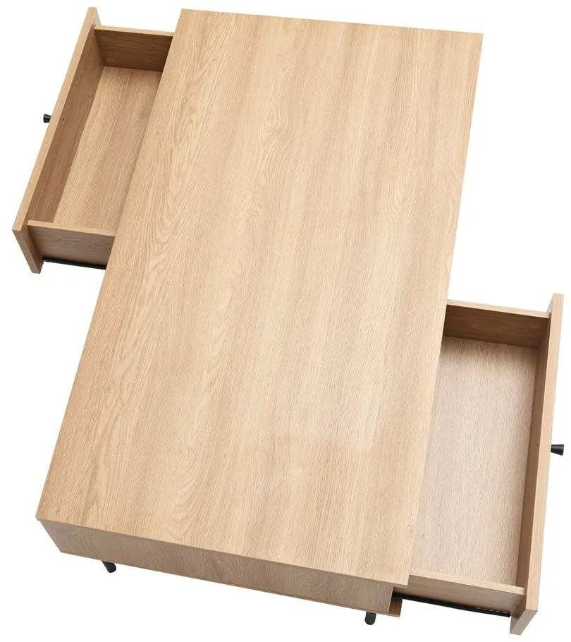 Natúr színű dohányzóasztal 60x110 cm Pensacola – Unique Furniture