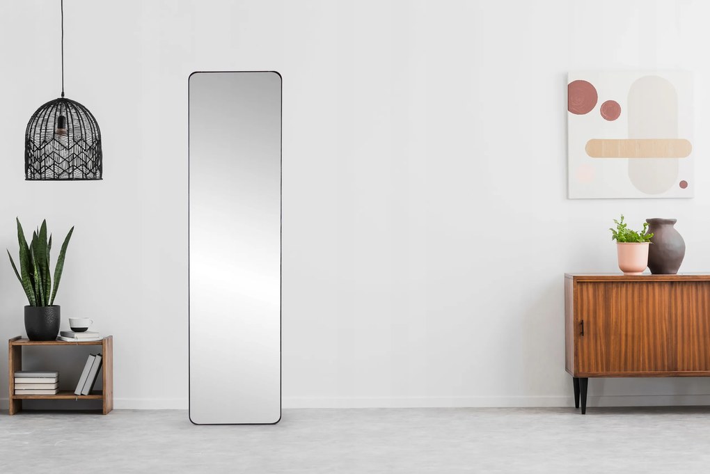 ModernHome GH-MM730 álló téglalap alakú tükör, keskeny kerettel, 148 × 38,5 cm