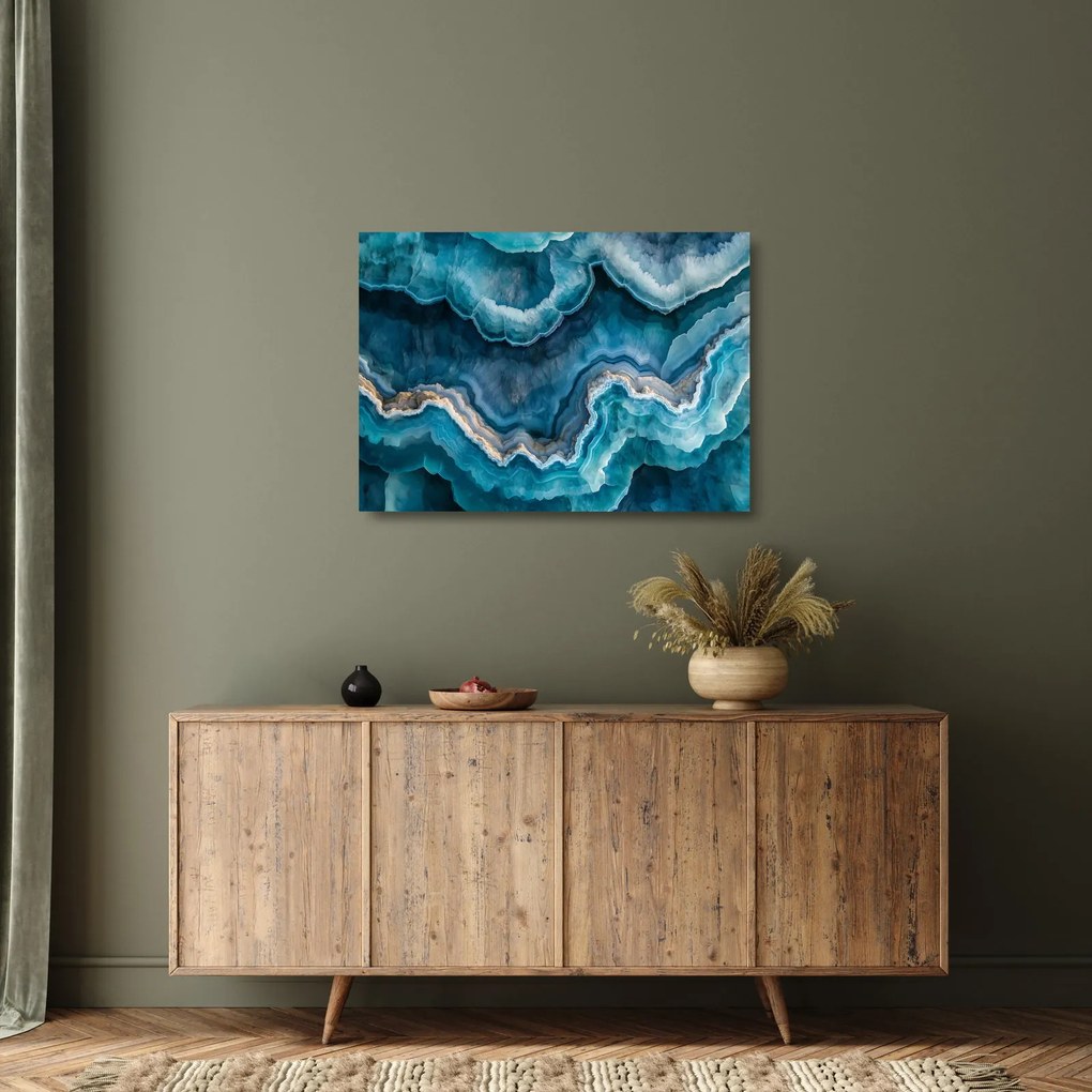 Üveg kép - Akvamarin részlet (70x50 cm)