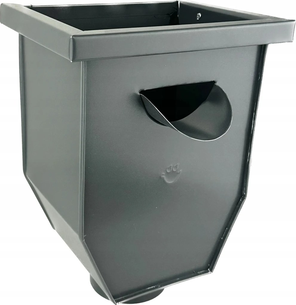 Ereszcsatorna mosogató kosár 90mm-es lefolyócsőhöz Galeco Félmatt Acél grafit Ral 7