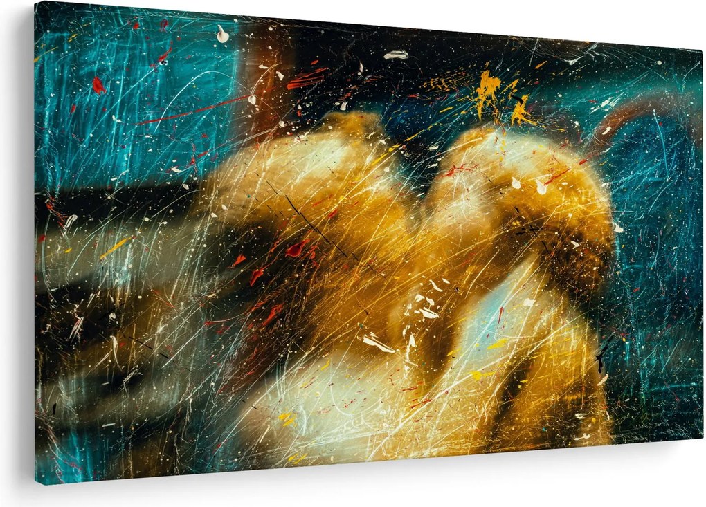 Kép - Csókolózó angyalok (90x60 cm)